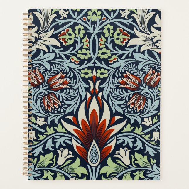 William Morris Snakeshead Floral Classic Botanical Planer (Vorderseite)