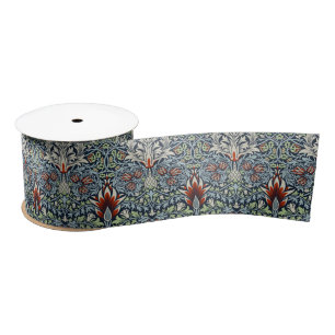 William Morris Snakeshead Floral Classic Botanical Satinband