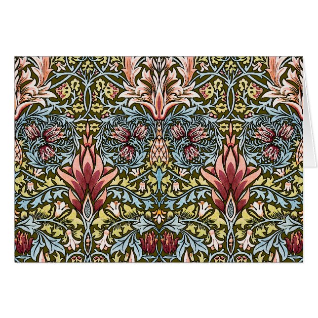 William Morris Snakeshead Floral Pattern (Vorderseite (Horizontal))