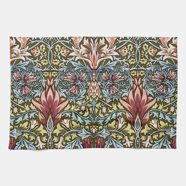 William Morris Snakeshead Floral Pattern Geschirrtuch (Horizontal)