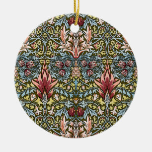 William Morris Snakeshead Floral Pattern Keramikornament