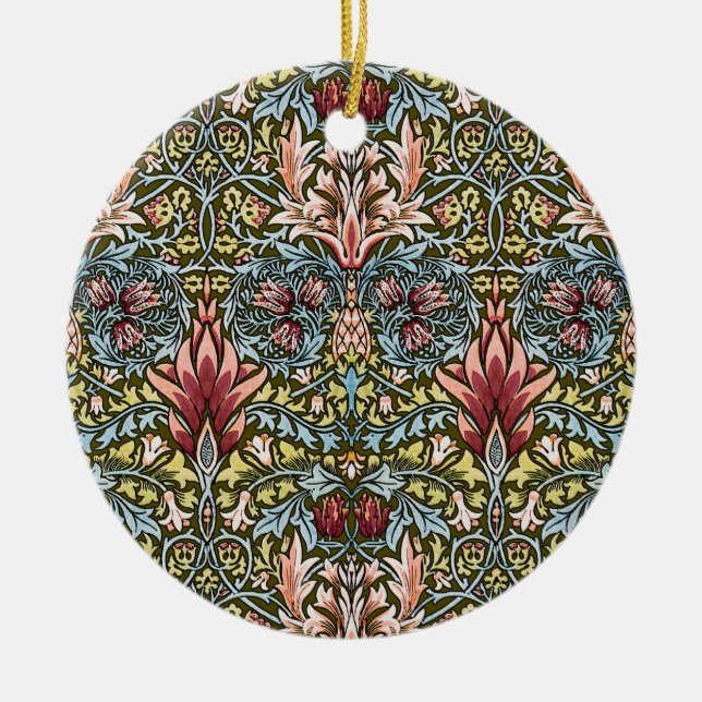 William Morris Snakeshead Floral Pattern Keramikornament (Vorne)