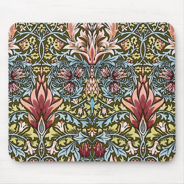 William Morris Snakeshead Floral Pattern Mousepad (Vorne)