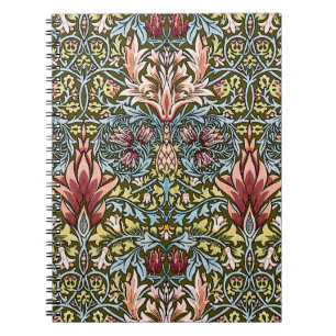 William Morris Snakeshead Floral Pattern Notizblock