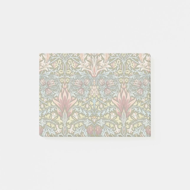 William Morris Snakeshead Floral Pattern Post-it Klebezettel (Vorderseite)