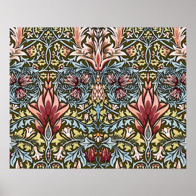 William Morris Snakeshead Floral Pattern Poster (Vorne)