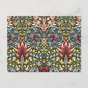 William Morris Snakeshead Floral Pattern Postkarte