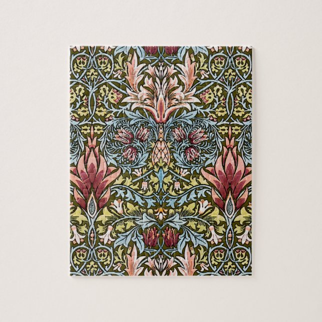 William Morris Snakeshead Floral Pattern Puzzle (Vertikal)