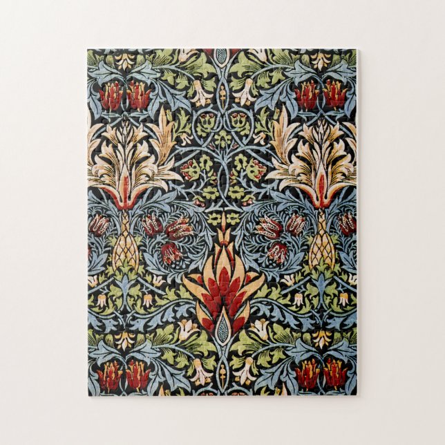 William Morris Snakeshead Floral Pattern Puzzle (Vertikal)
