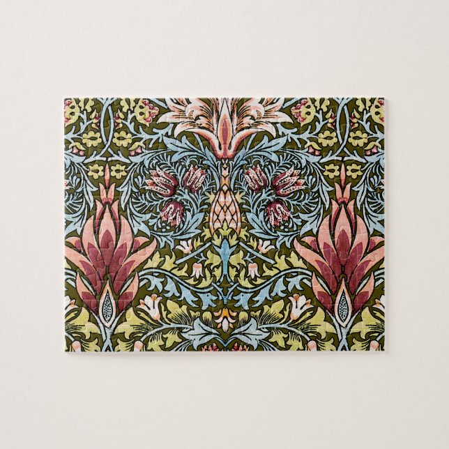 William Morris Snakeshead Floral Pattern Puzzle (Horizontal)