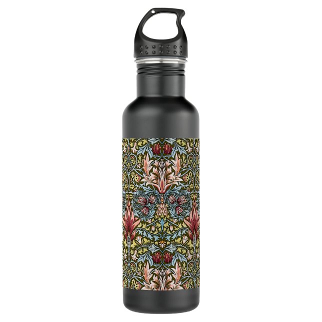 William Morris Snakeshead Floral Pattern Trinkflasche (Vorderseite)