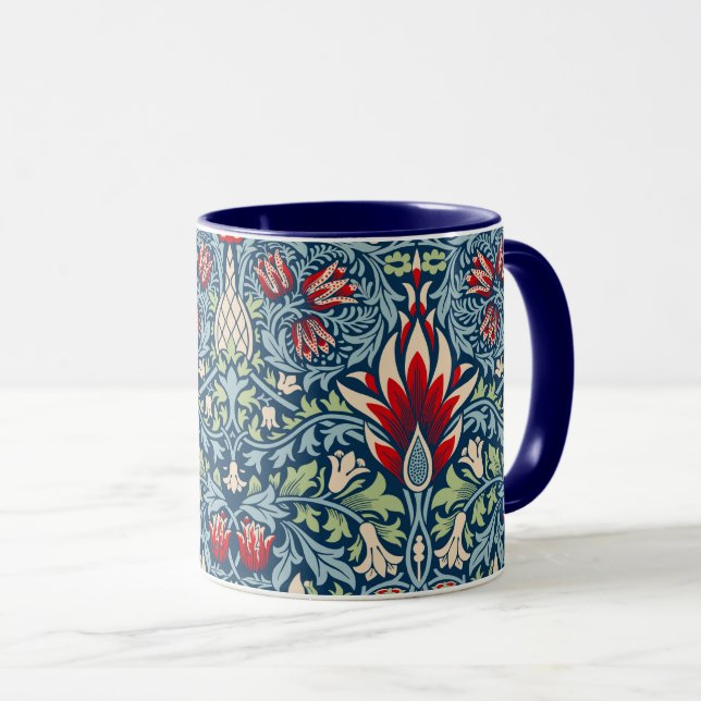 William Morris Snakeshead Fritillary Floral Design Tasse (VorderseiteRechts)
