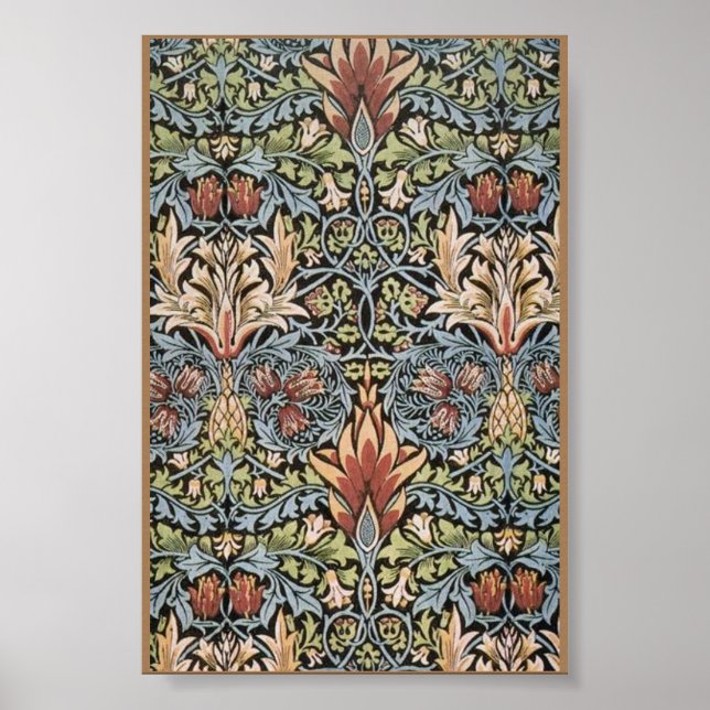 William Morris Snakeshead Printile Poster (Vorne)