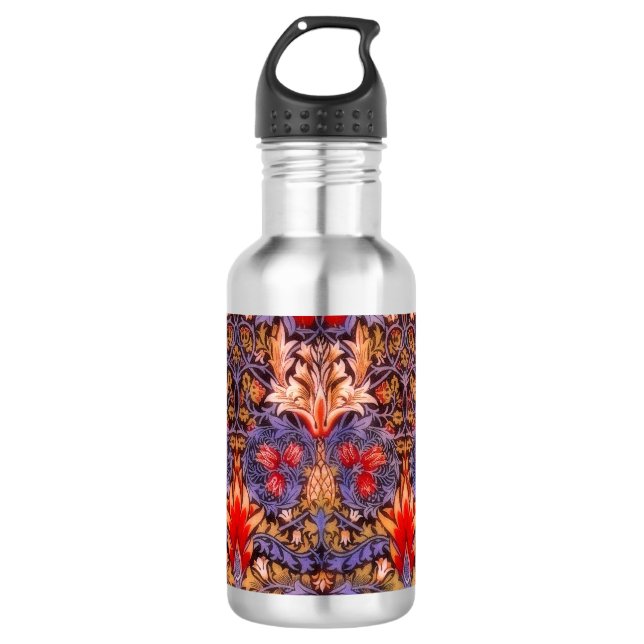 William Morris Snakeshead Vintag Edelstahlflasche (Vorderseite)