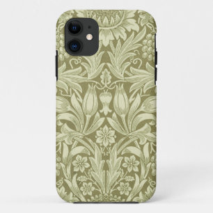 William Morris Sonnenblume Vintage Olive Damast Case-Mate iPhone Hülle
