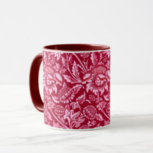 William Morris Sonnenblumen, Burgund und Pink Tasse