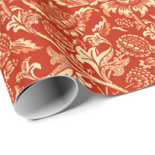 William Morris Sonnenblumen, Mandarin Orange Geschenkpapier