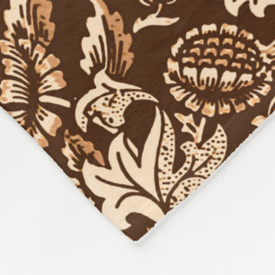William Morris Sonnenblumen, Schokolade Brown & Be Fleecedecke
