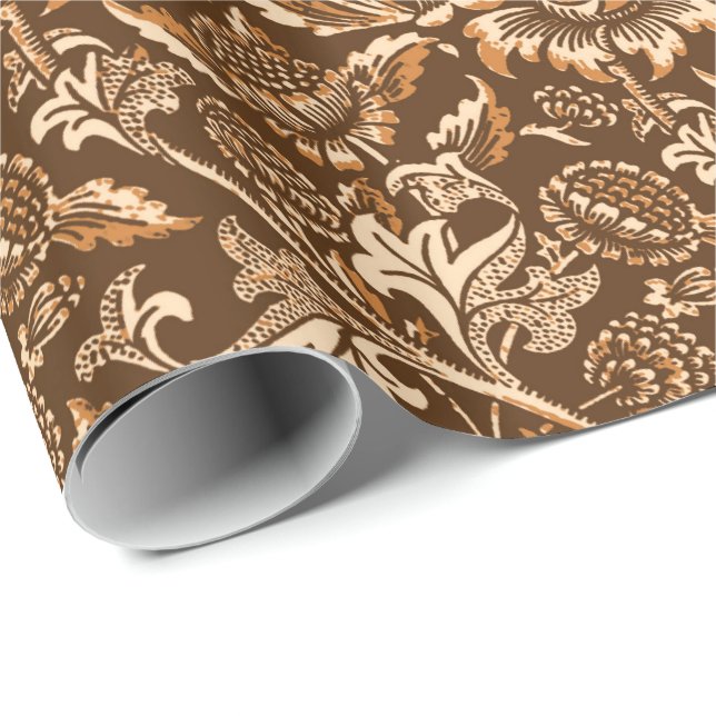 William Morris Sonnenblumen, Schokolade Brown & Be Geschenkpapier (Rolleneckpunkt)