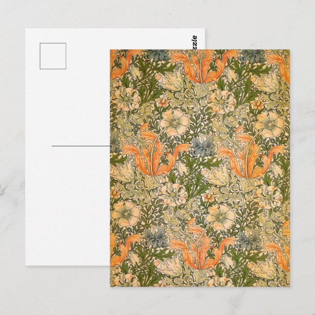 William Morris Spring Compton Blume Festival Postkarte (Vorne/Hinten)