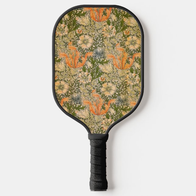 William Morris Spring Compton Blumenfest Pickleball Schläger (Vorderseite)
