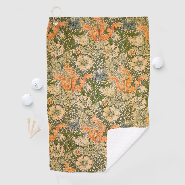 William Morris Spring Compton Flower Festival Golfhandtuch (Insitu)
