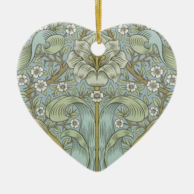 William Morris Spring Thicket: Antique Floral Keramikornament (Vorne)