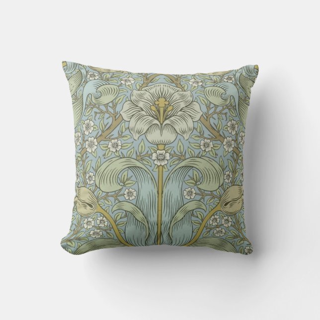 William Morris Spring Thicket: Antique Floral Kissen (Vorderseite)