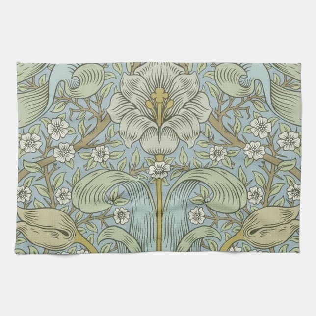 William Morris Spring Thicket: Antique Floral Küchentuch (Horizontal)