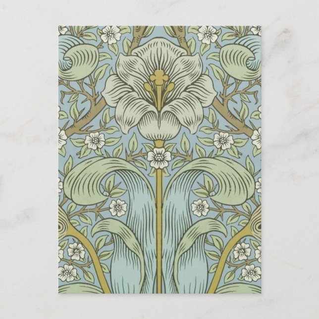 William Morris Spring Thicket: Antique Floral Postkarte (Vorderseite)
