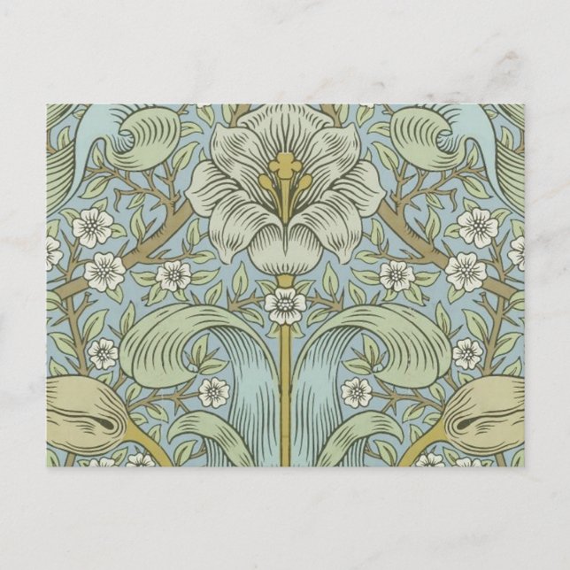 William Morris Spring Thicket: Antique Floral Postkarte (Vorderseite)