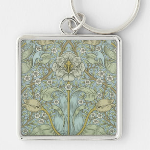 William Morris Spring Thicket: Antique Floral Schlüsselanhänger