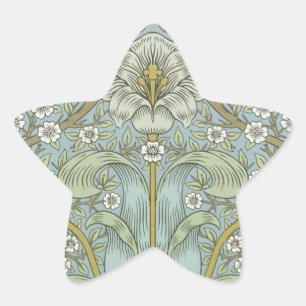 William Morris Spring Thicket: Antique Floral Stern-Aufkleber