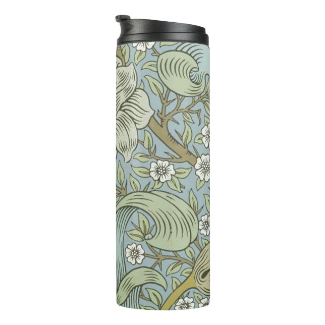 William Morris Spring Thicket: Antique Floral Thermosbecher (Nach rechts gedreht)