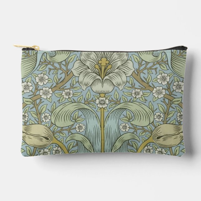 William Morris Spring Thicket: Antique Floral Zubehörtasche (Vorderseite)