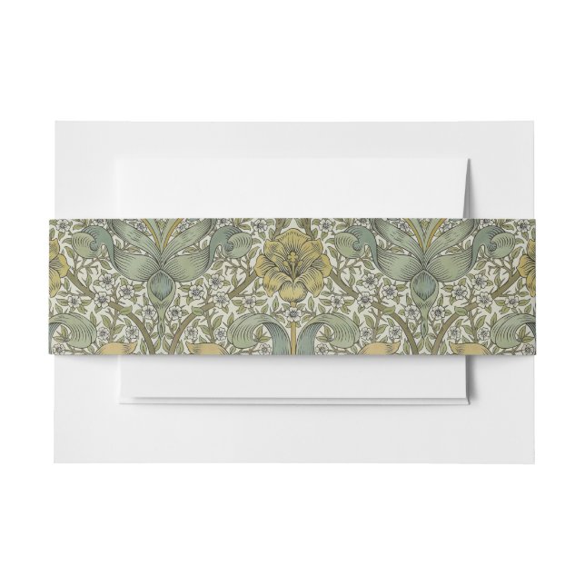 William Morris Spring Thicket Classic Muster Einladungsbanderole (Vorderseite Beispiel)