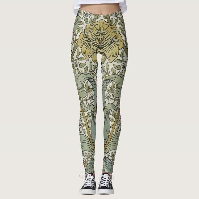 William Morris Spring Thicket Classic Muster Leggings (Vorderseite)