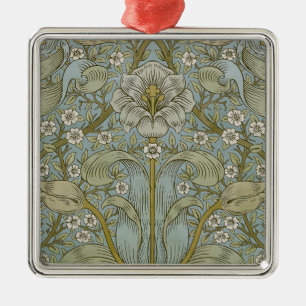 William Morris Spring Thicket Classic Muster Ornament Aus Metall