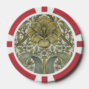William Morris Spring Thicket Classic Muster Pokerchips