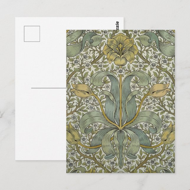 William Morris Spring Thicket Classic Muster Postkarte (Vorne/Hinten)