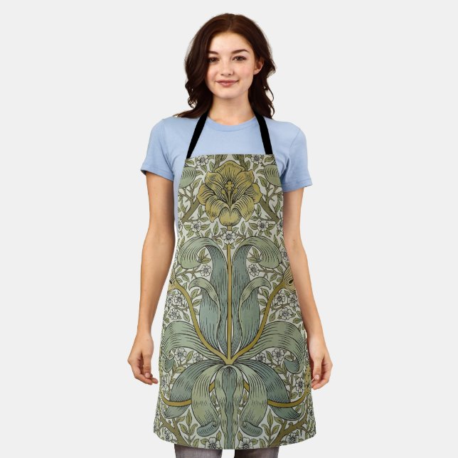 William Morris Spring Thicket Classic Muster Schürze (Getragen)