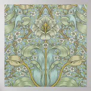 William Morris Spring Thicket Classic Pattern Poster