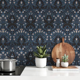 William Morris Spring Thicket Mitternachtsblau Tapete