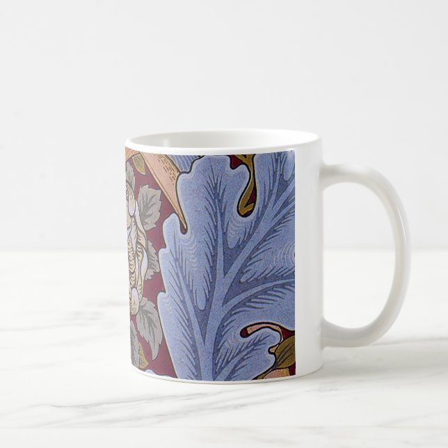 William Morris St James Acanthus Wallpaper Kaffeetasse (Rechts)