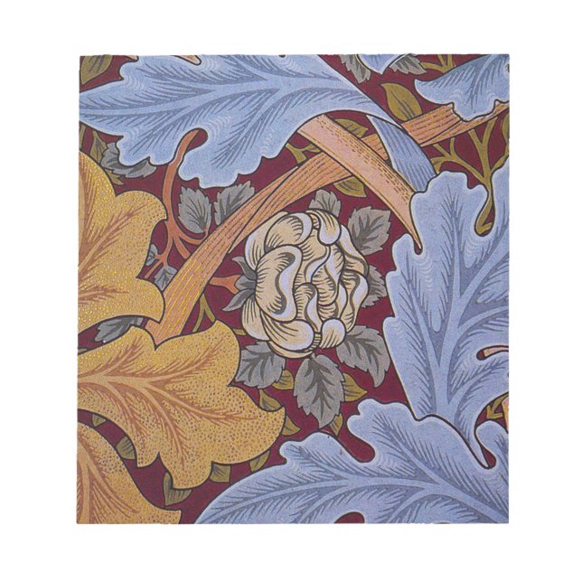 William Morris St James Acanthus Wallpaper Notizblock (Vorderseite)