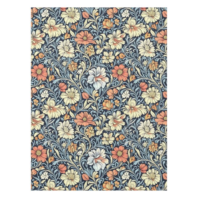 William Morris Stil Blumen Akanthus Muster Tischdecke (Vorderseite)