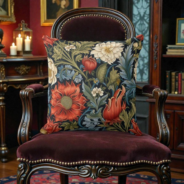 William Morris Stil Blumenmuster Kissen (Von Creator hochgeladen)