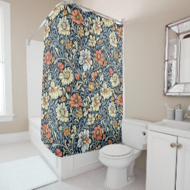 William Morris Stil Blumenrankenmuster Duschvorhang