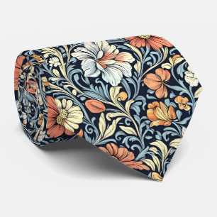 William Morris Stil Blumenrankenmuster mit Akanthu Krawatte