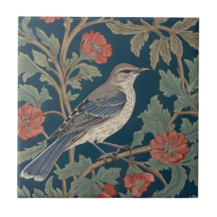 William Morris Stil Direkt gegenüber dem Mockingbi Fliese